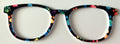 Reese Topper; rainbow paw prints on black