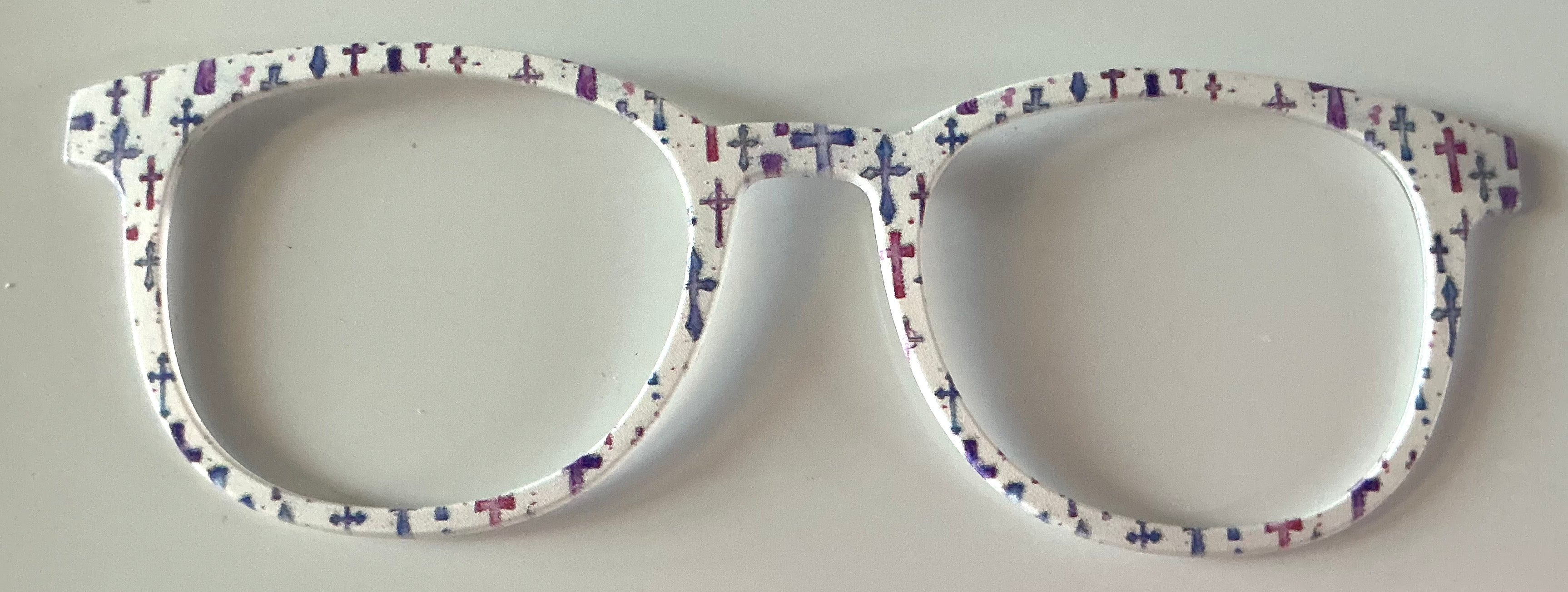 Reese Topper; crosses on white