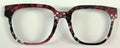 Murphy Topper;dark pink to black bokeh dots