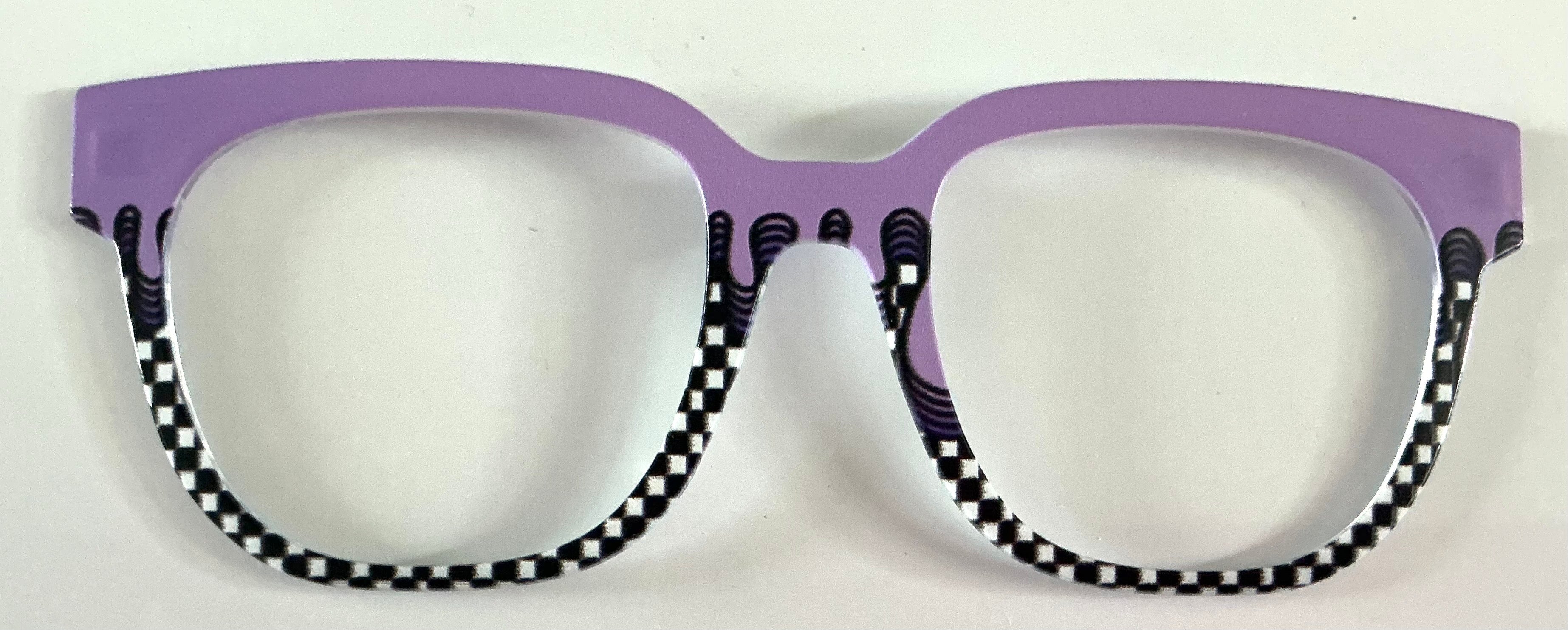 Murphy Topper; purple paint drip on dots