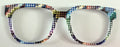 Murphy Topper; multicolored houndstooth