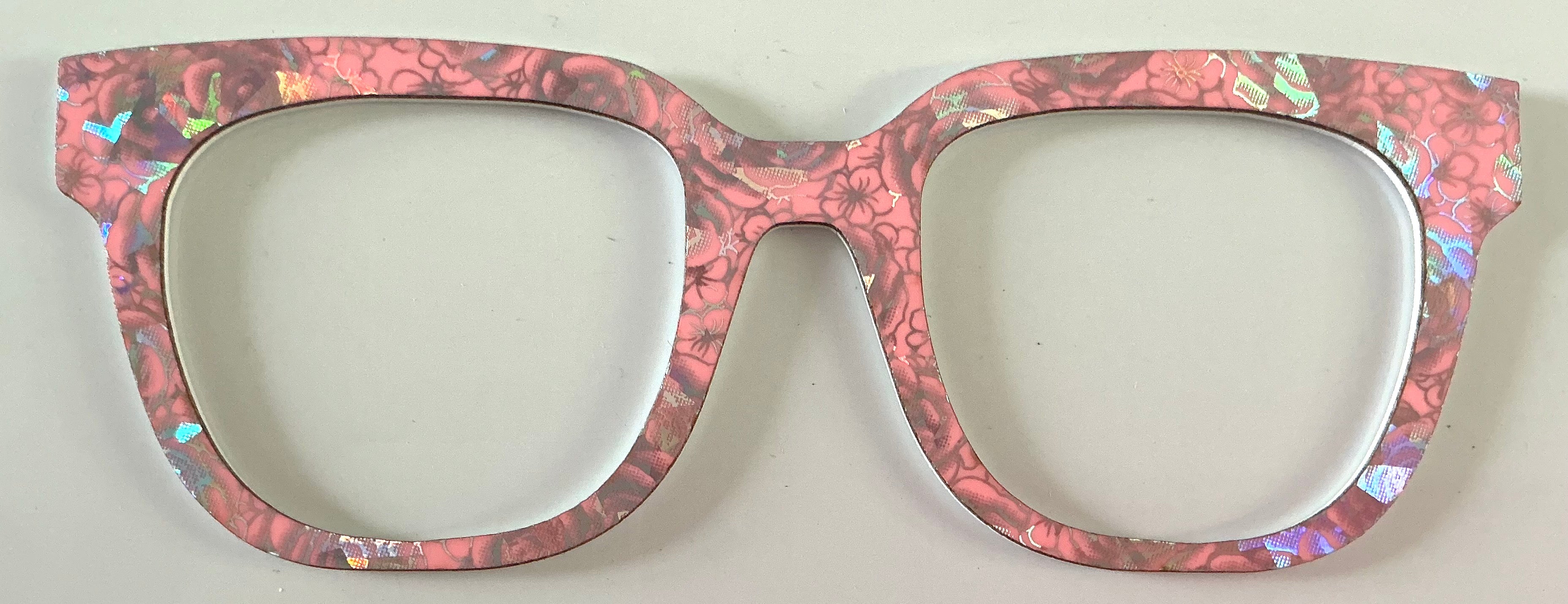 Murphy Topper; holographic floral pink
