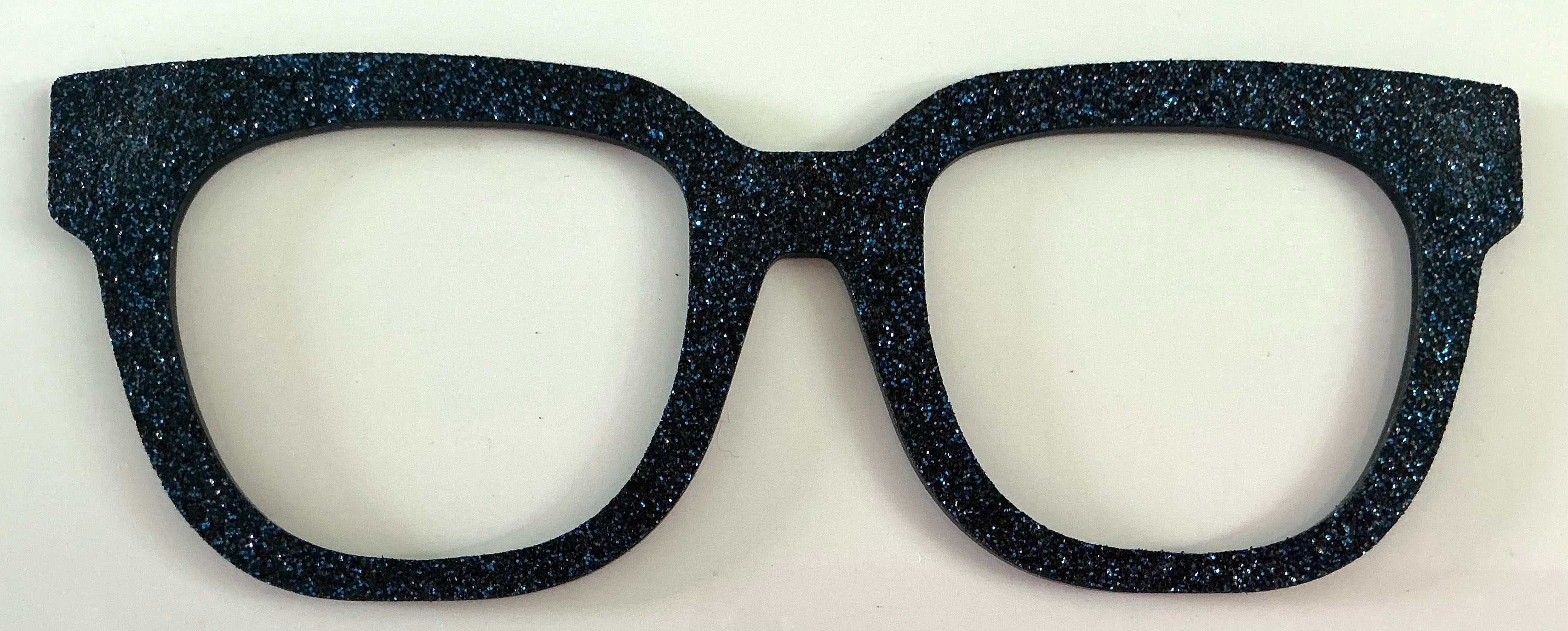 Murphy Topper; metal; almost navy glitter overload stacker