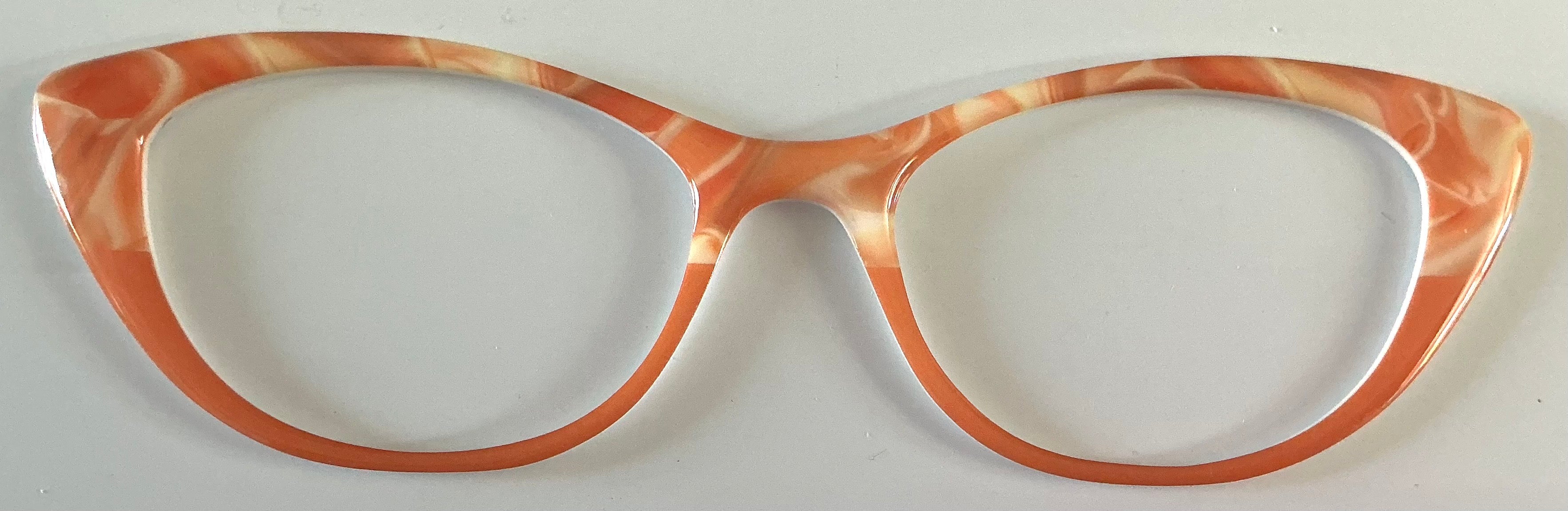 Ella Topper; orange swirls/split