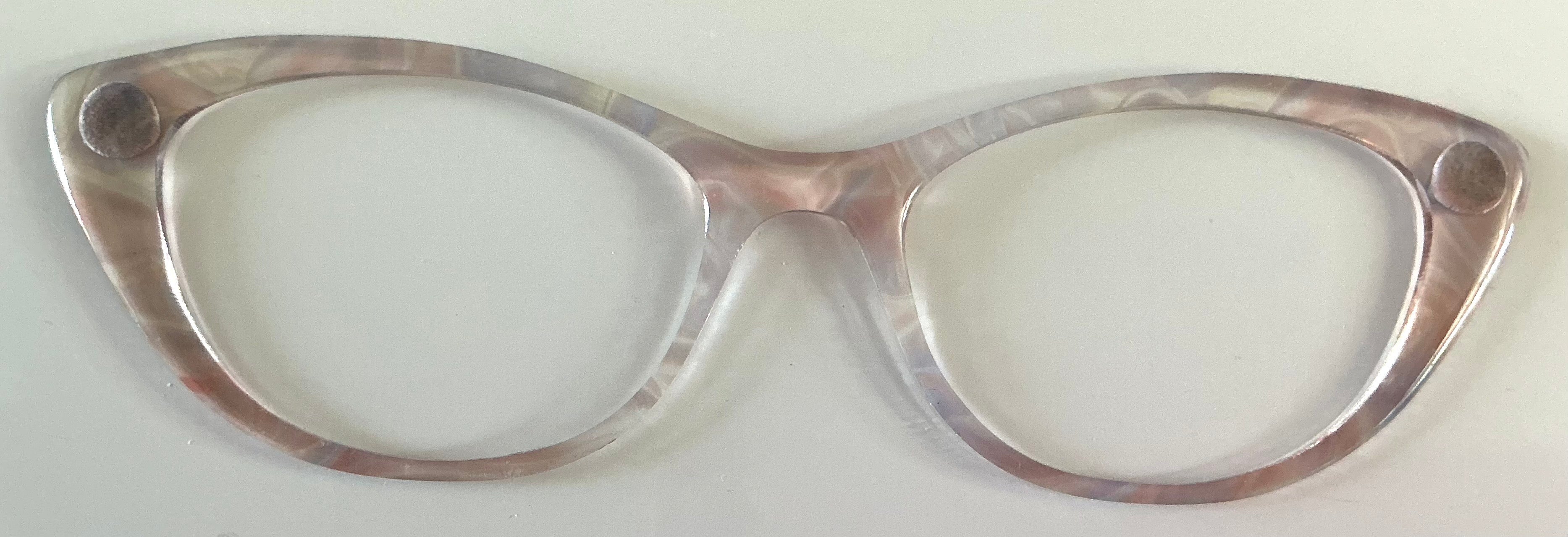 Ella Topper; semi-translucent pink swirls