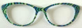 PAIR Ella Topper: blue and green swirls