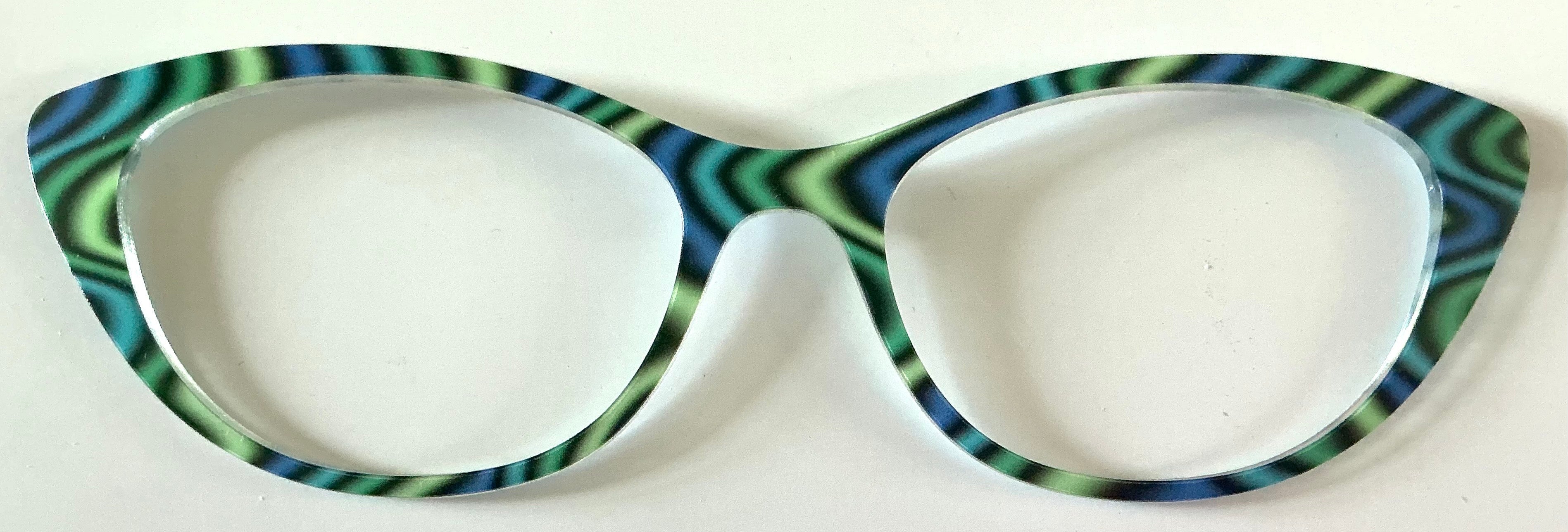 PAIR Ella Topper: blue and green swirls
