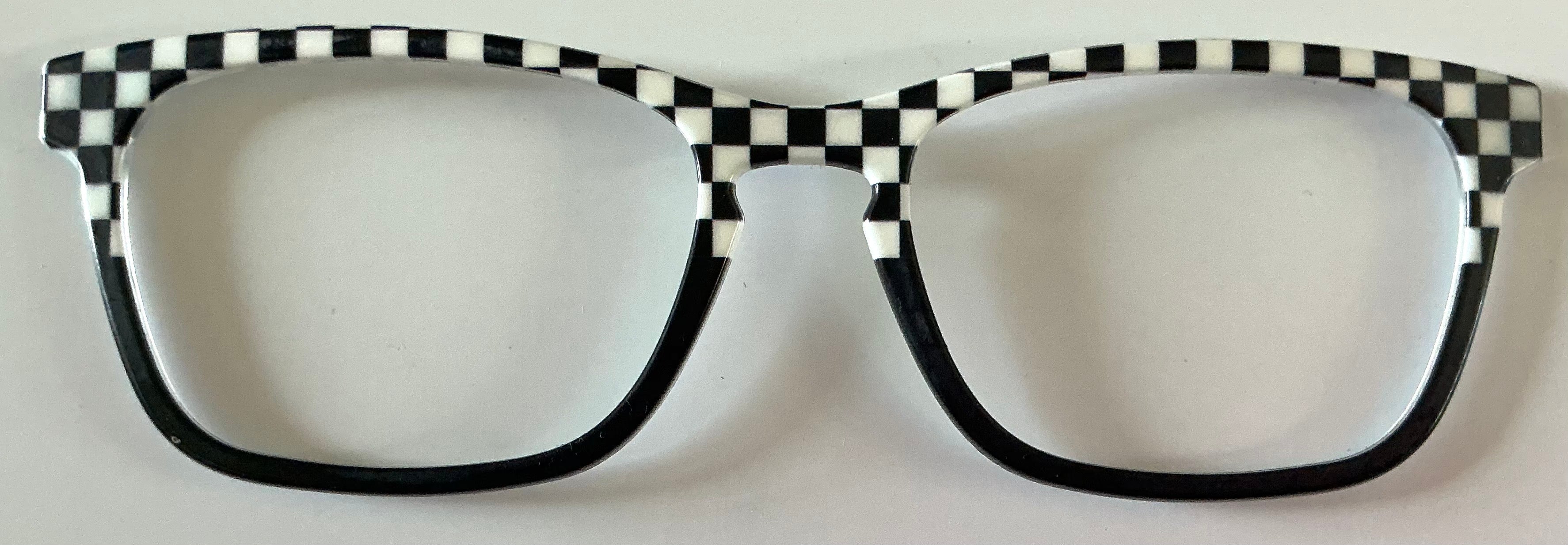 Casper Topper; white and black checkered to black split