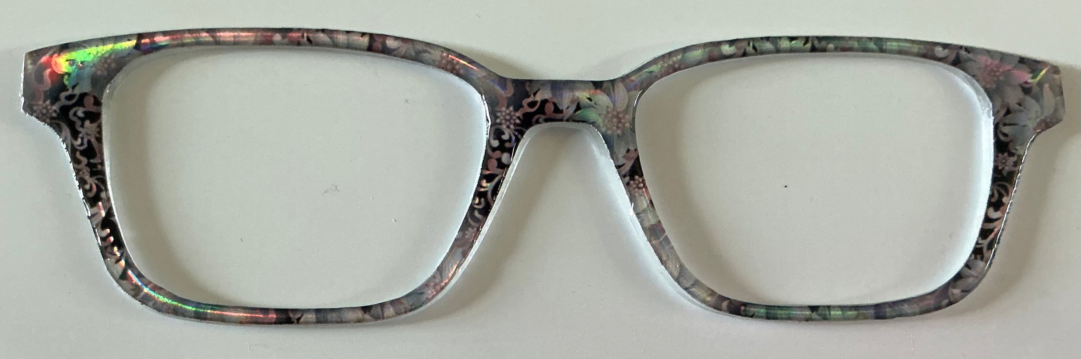 Finley Topper; gray and black swirl shine
