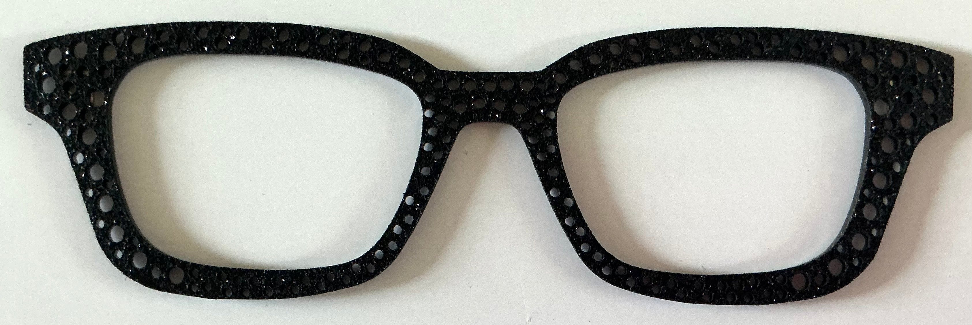 Finley Topper; NEW; Laser Nonna; black dot shimmer holes
