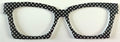 Wanda Case Topper; black and white polka dots