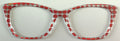 Wanda Topper; Sparkly Specs; red holographic dots