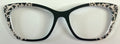 PAIR Wanda Topper; black/silver swirls vertical fade