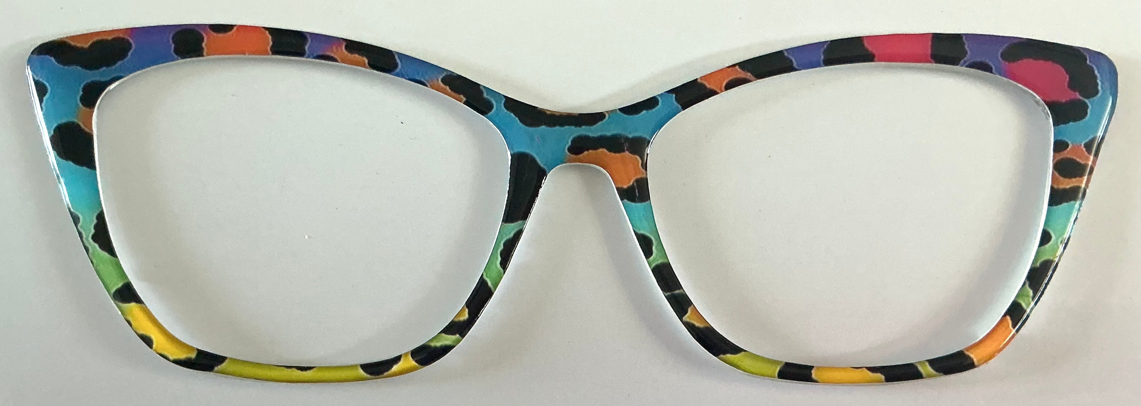 Wanda Topper; neon leopard print