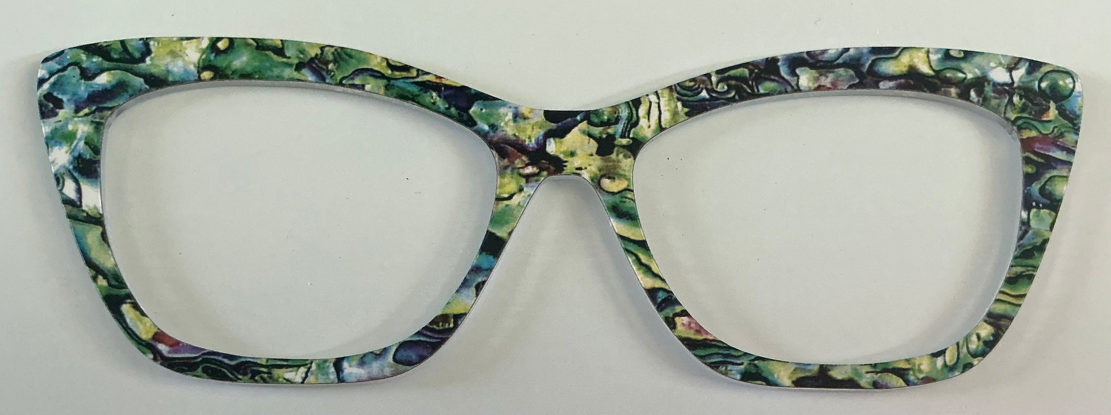 Wanda Topper; blue and green abalone
