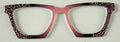 Izzy Case Topper; pink gradient/cheetah print vertical fade