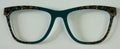 PAIR Harper Topper; turquoise/ brown paisley vertical fade