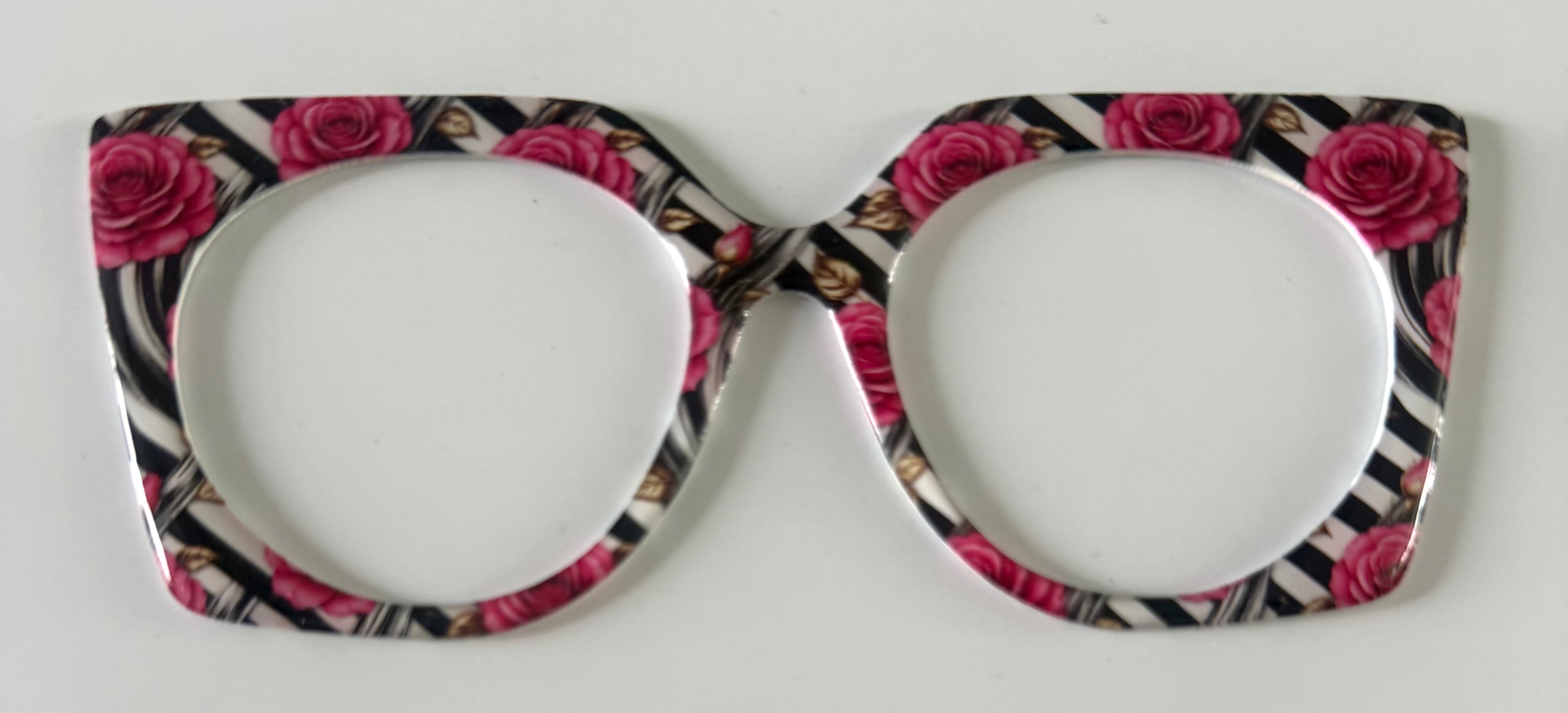 Zuri Topper; hybrid; Melissa's Magnetic Marvels; black and white diagonal stripes with pink roses