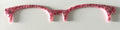 Reese Brow Topper; pink glitter
