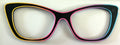 Wanda Topper; black with rainbow outline