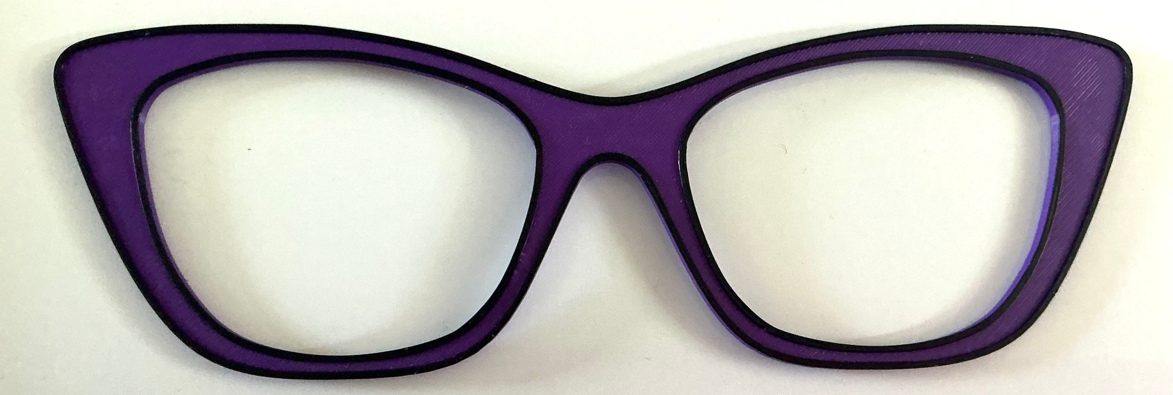 Wanda Topper; deep purple outline