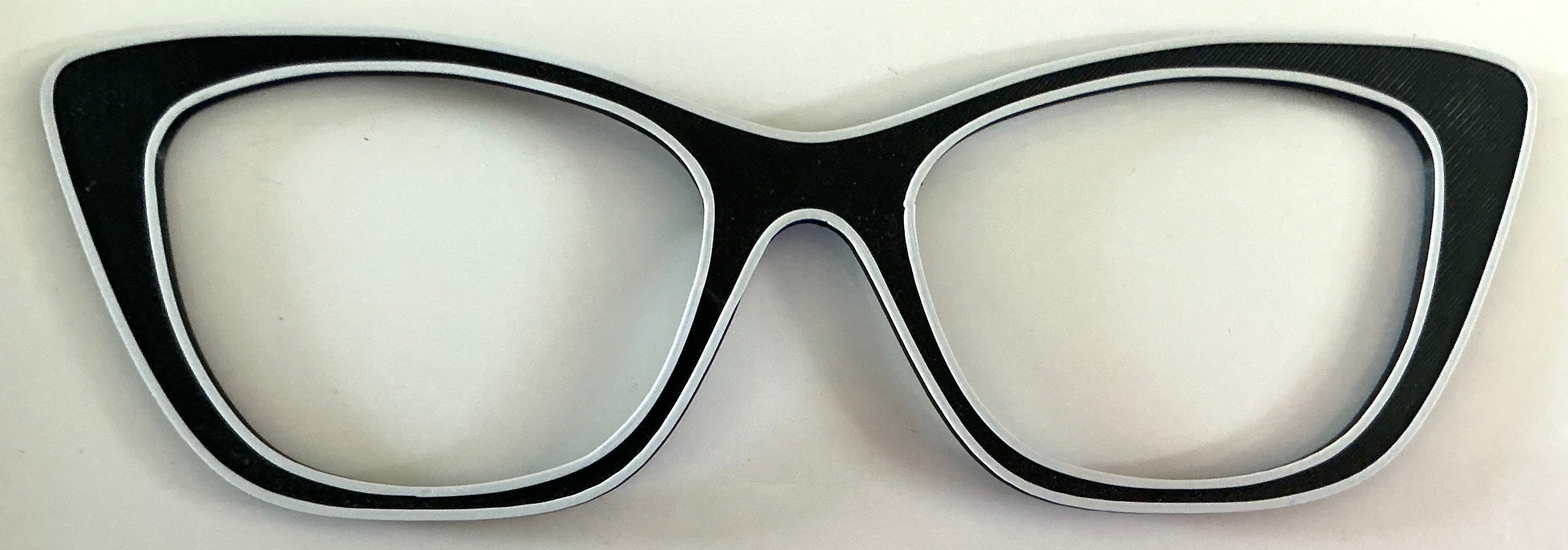 Wanda Topper; black with white outline