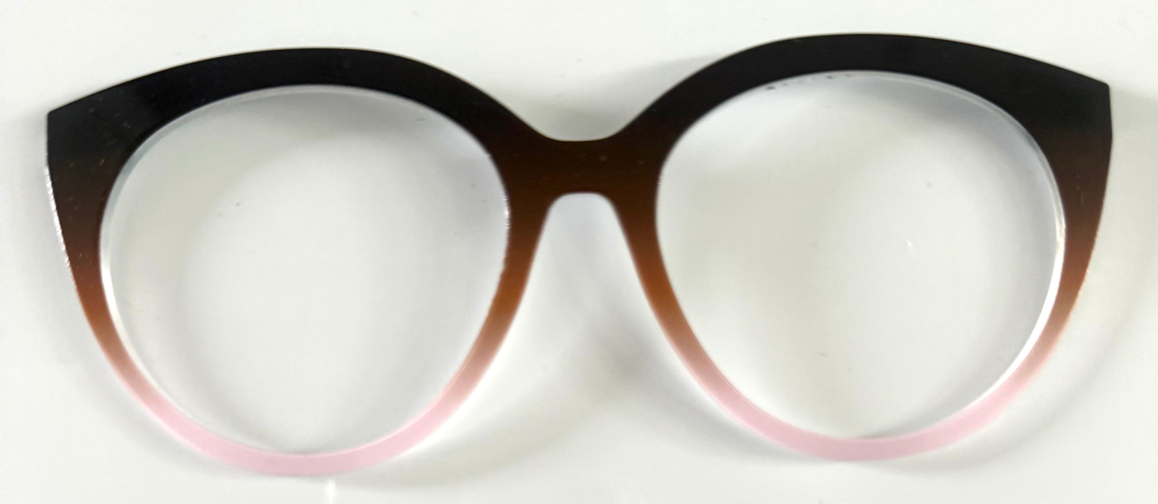 PAIR Zuri Topper; brown to light pink gradient