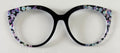 PAIR Zuri Topper; black/bubbles vertical gradient