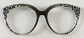 PAIR Zuri Topper; green vertical gradient with vine lined sides
