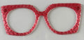 Zuri Topper; Busy Bee; hybrid; red semi-translucent geometric design