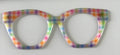 Zuri Case Topper; Busy Bee; rainbow pastel plaid