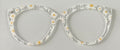 Zuri Topper; translucent; daisies