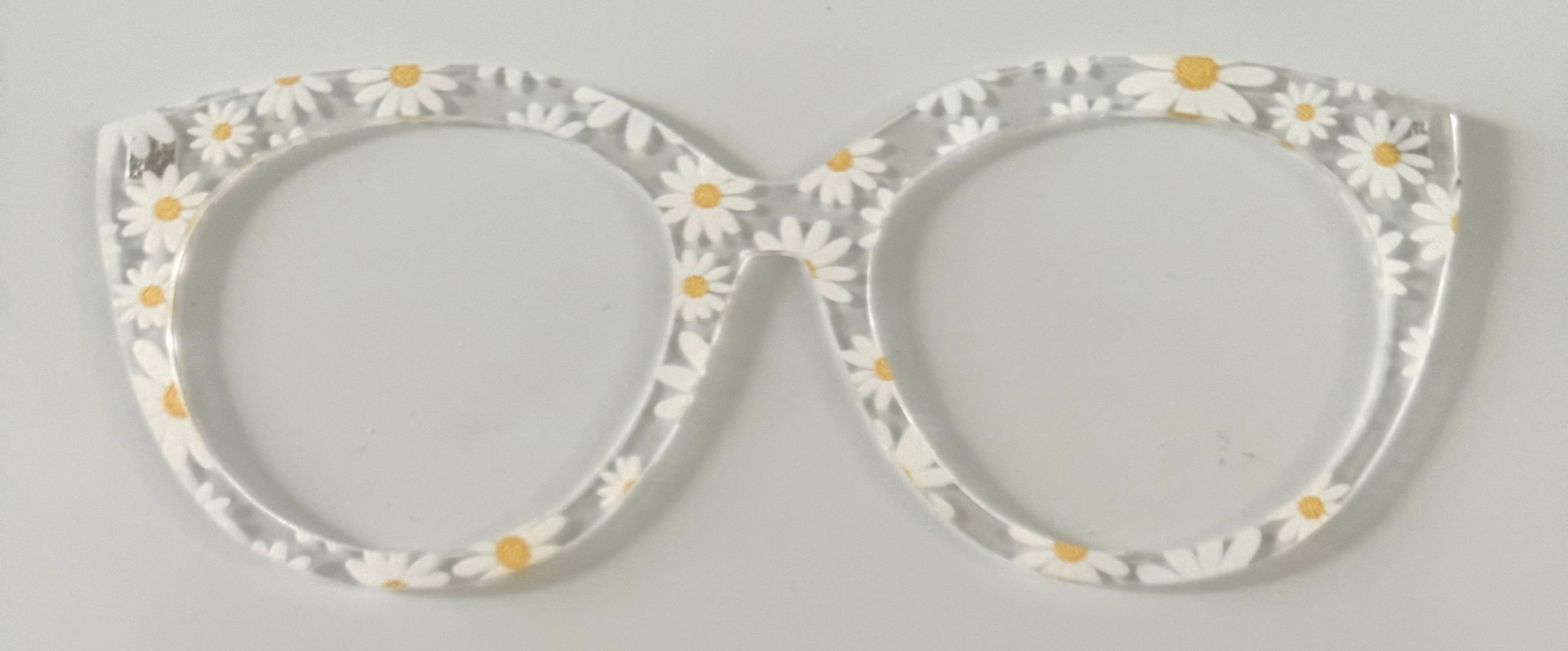 Zuri Topper; translucent; daisies