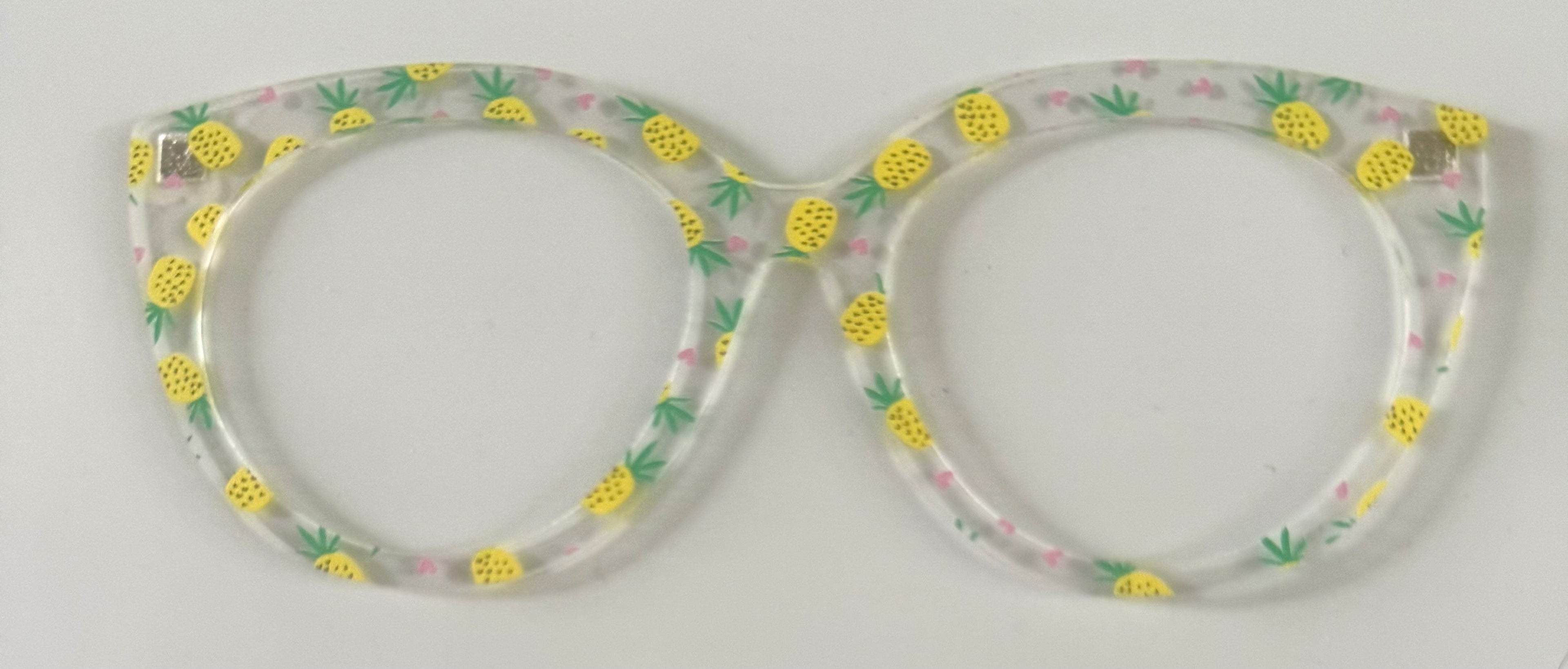 Zuri Topper; translucent; pineapples