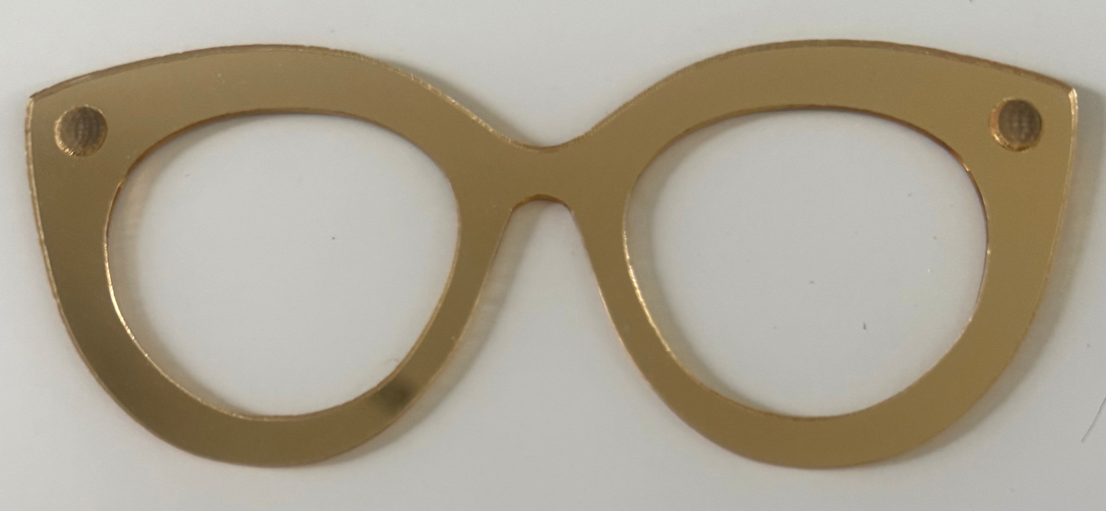 Zuri Topper; mirrored stacker; gold