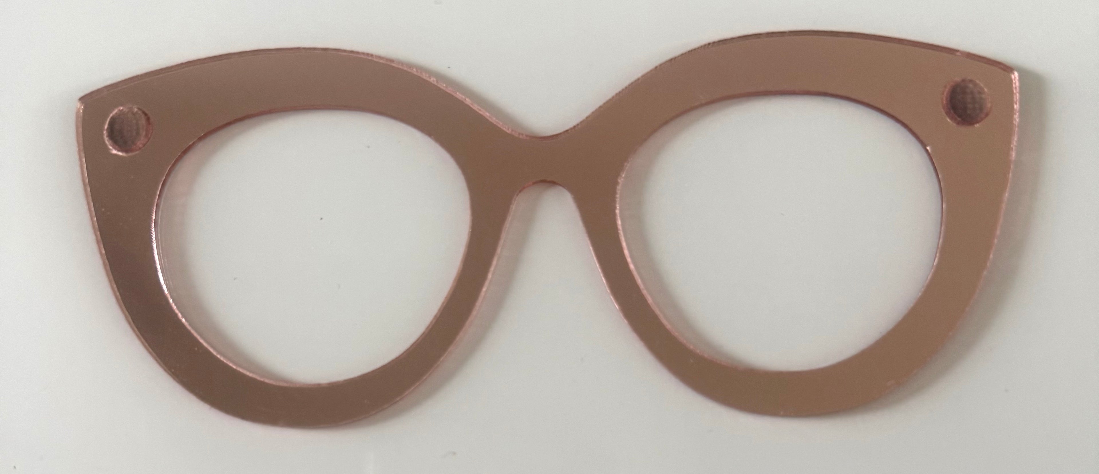 Zuri Topper; mirrored stacker; rose gold