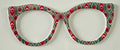 Zuri Creator Topper; red and green geometric pattern