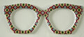 Zuri Case Topper; multicolored geometric pattern