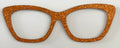 Wanda Topper; thick; gold/orange  glitter overload