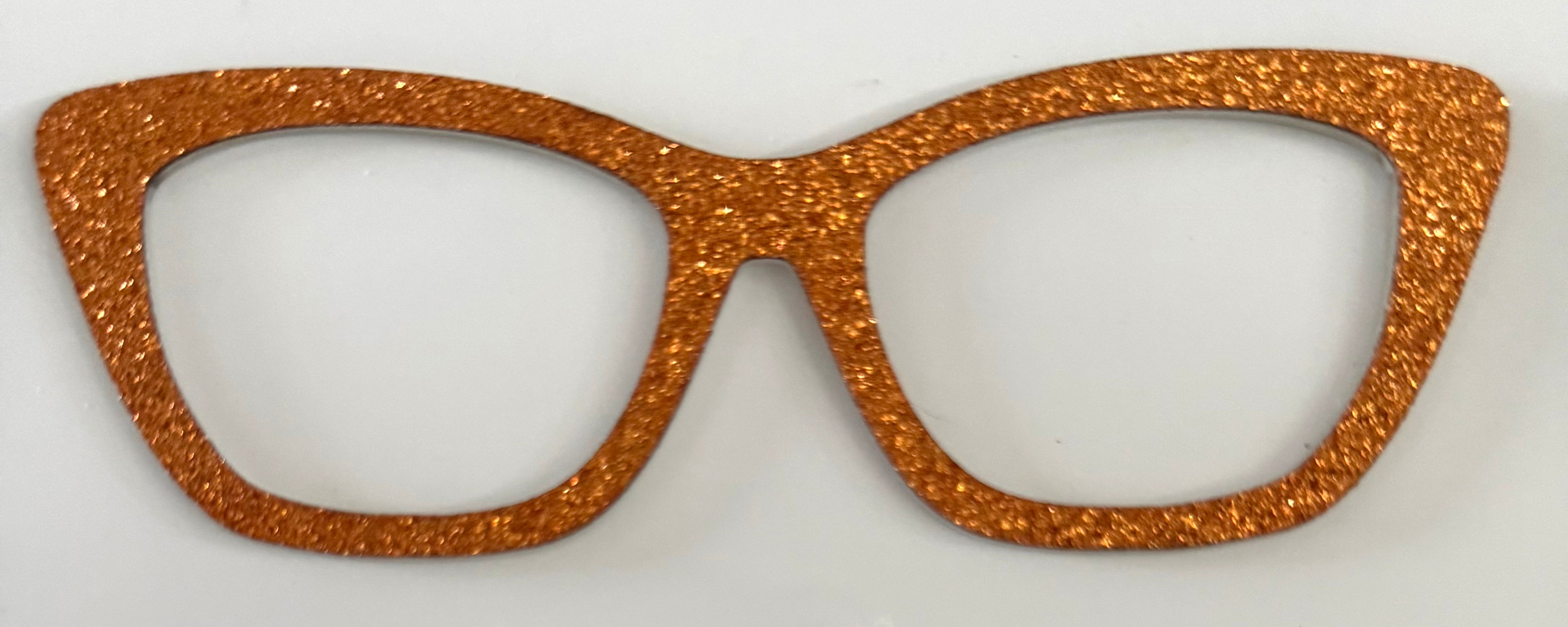 Wanda Topper; thick; gold/orange  glitter overload