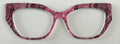 Wanda Topper; hybrid; magenta design with jewel pattern