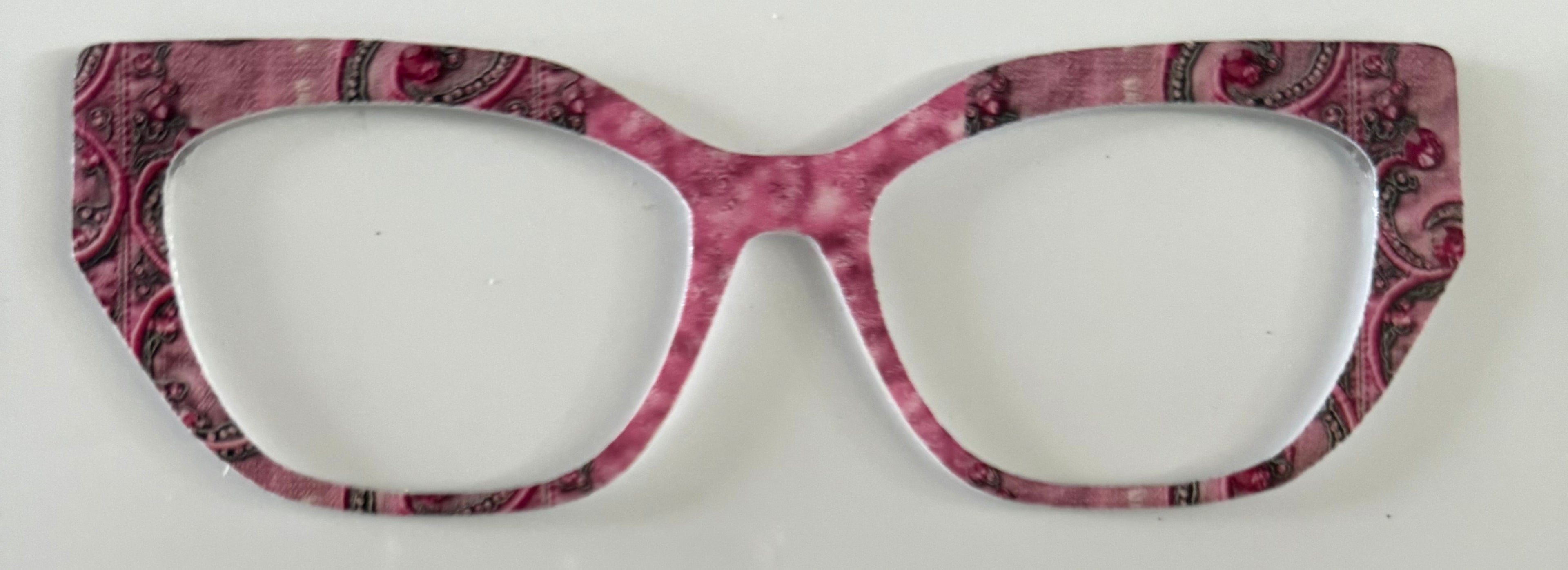 Wanda Topper; hybrid; magenta design with jewel pattern