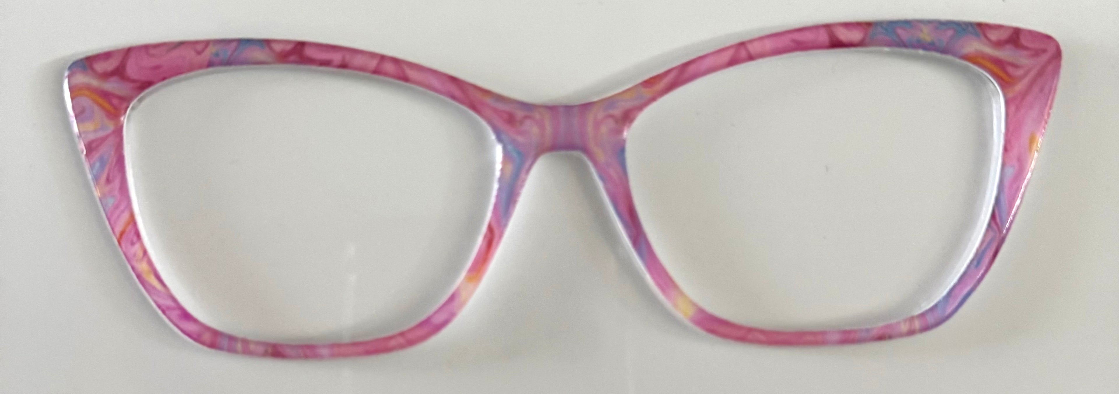 Wanda Topper; pink and purple swirl design