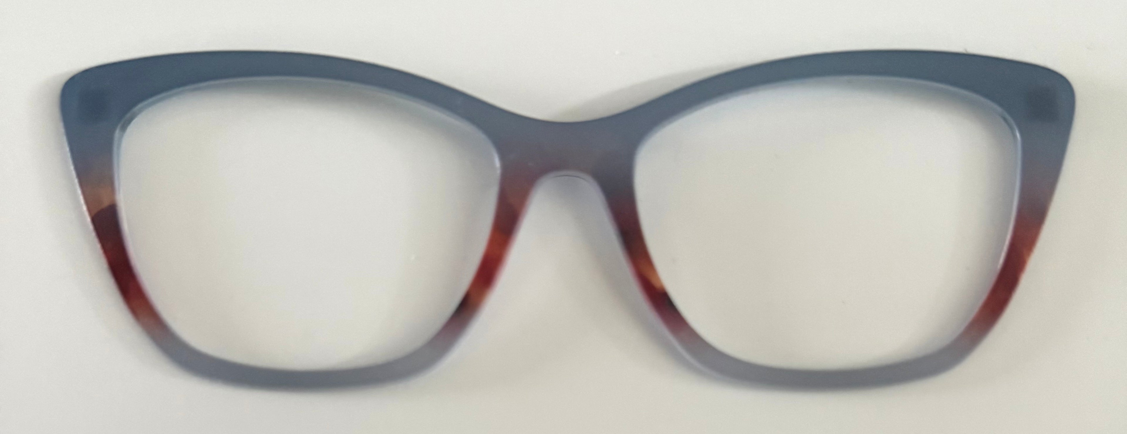 Wanda Topper; gray gradient with orange center design