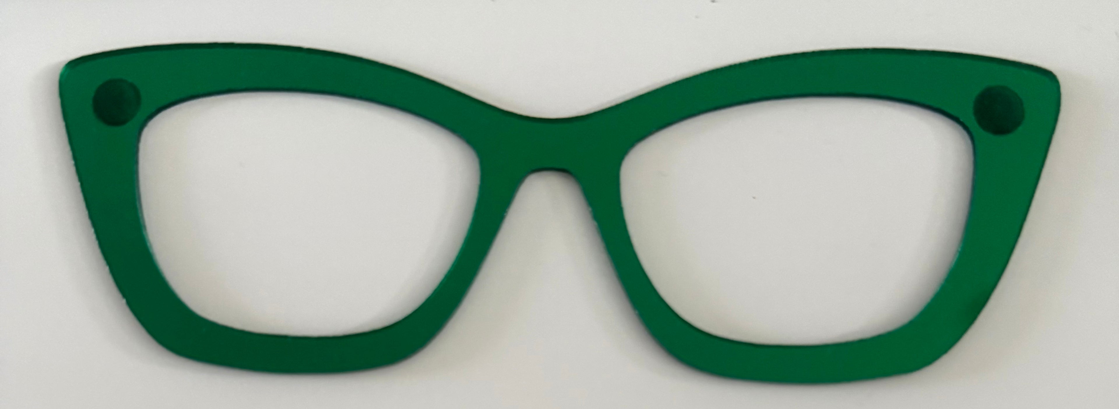 Wanda Topper; green mirrored  stacker