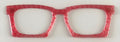 Casper Case Topper; Busy Bee; red geometric design