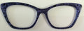 Wanda Topper; black swirls on deep blue