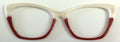 Wanda Topper; white/brick red