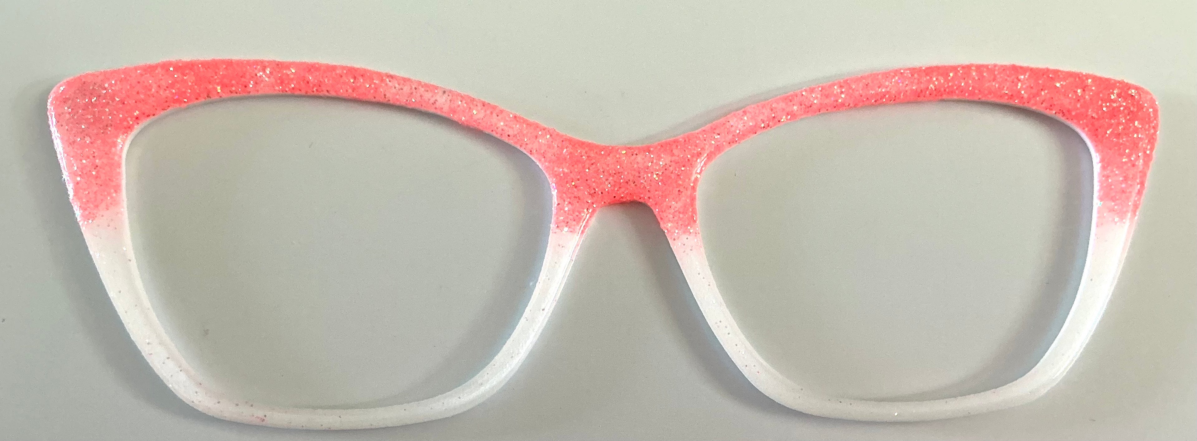 Wanda Topper; coral shimmer/white