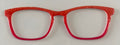 Casper Topper; orange and red faux glitter